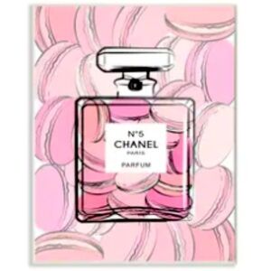 Chanel and macaroon wall decor 10x15